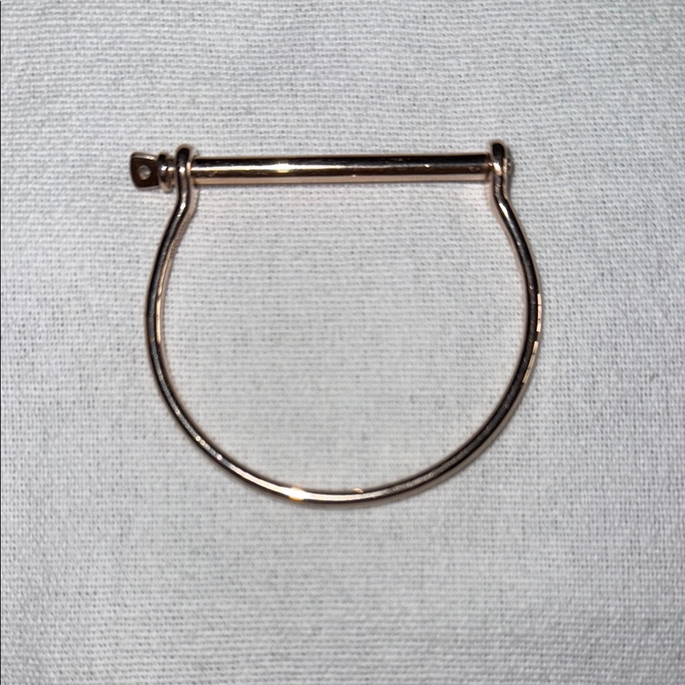 Miansai Sterling Silver Thin Screw Cuff Bracelet Gold Plated